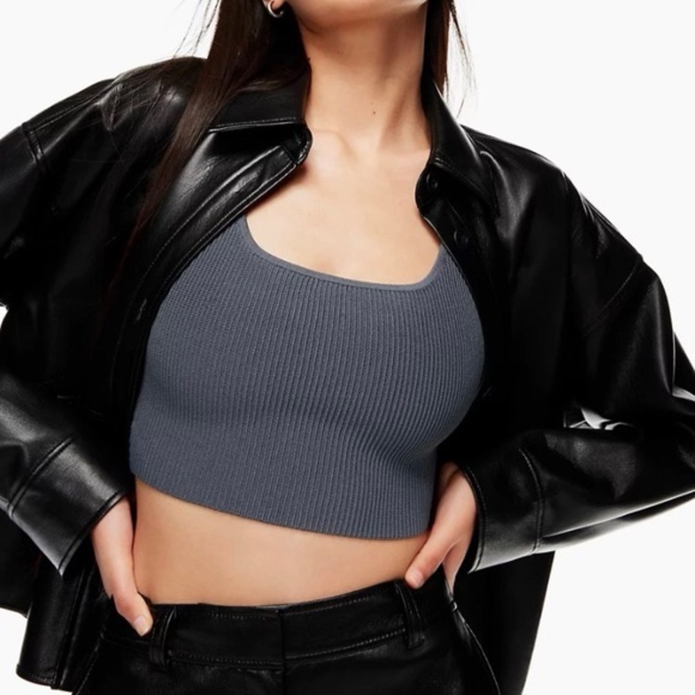 Aritzia Babaton Sculpt Knit Cropped Tank